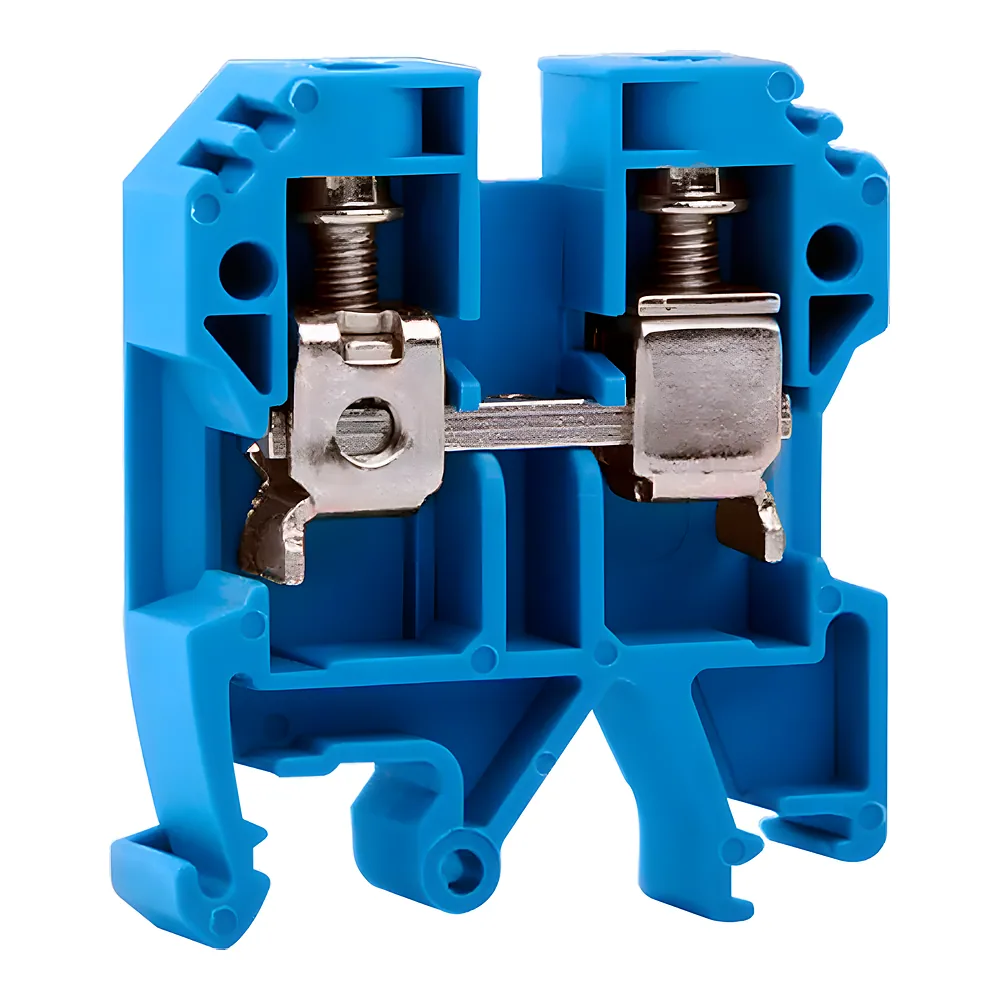 Клемна колодка e.tc.din.pro.10.blue на DIN-рейку синя без кришки набірна E.NEXT p049020