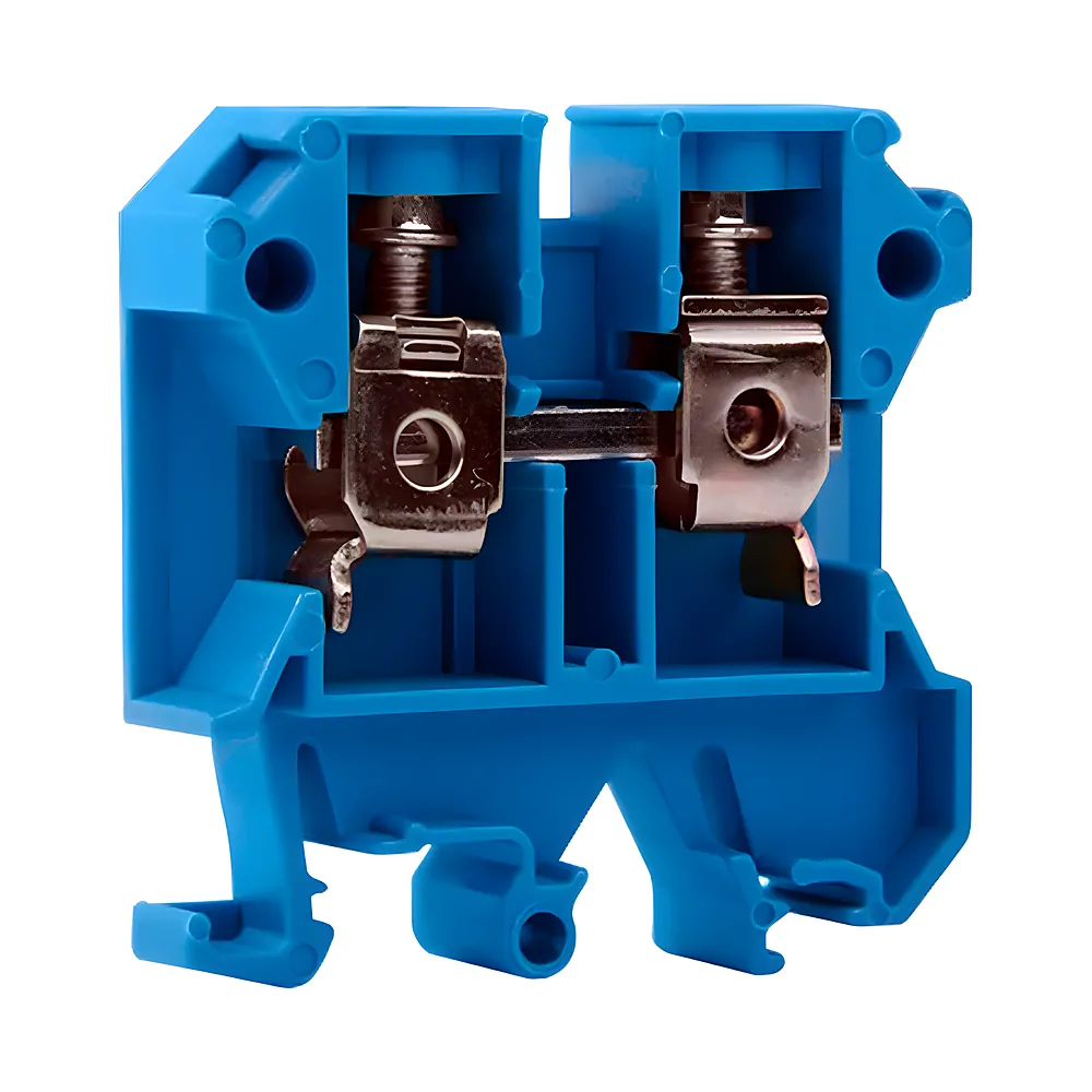 Клемна колодка e.tc.din.pro.16.blue на DIN-рейку синя без кришки набірна E.NEXT p049021