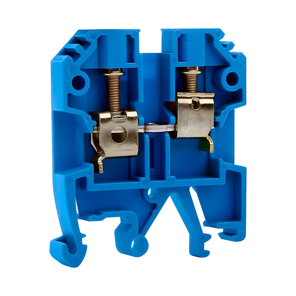 Клемна колодка e.tc.din.pro.4.blue на DIN-рейку синя без кришки набірна E.NEXT p049024