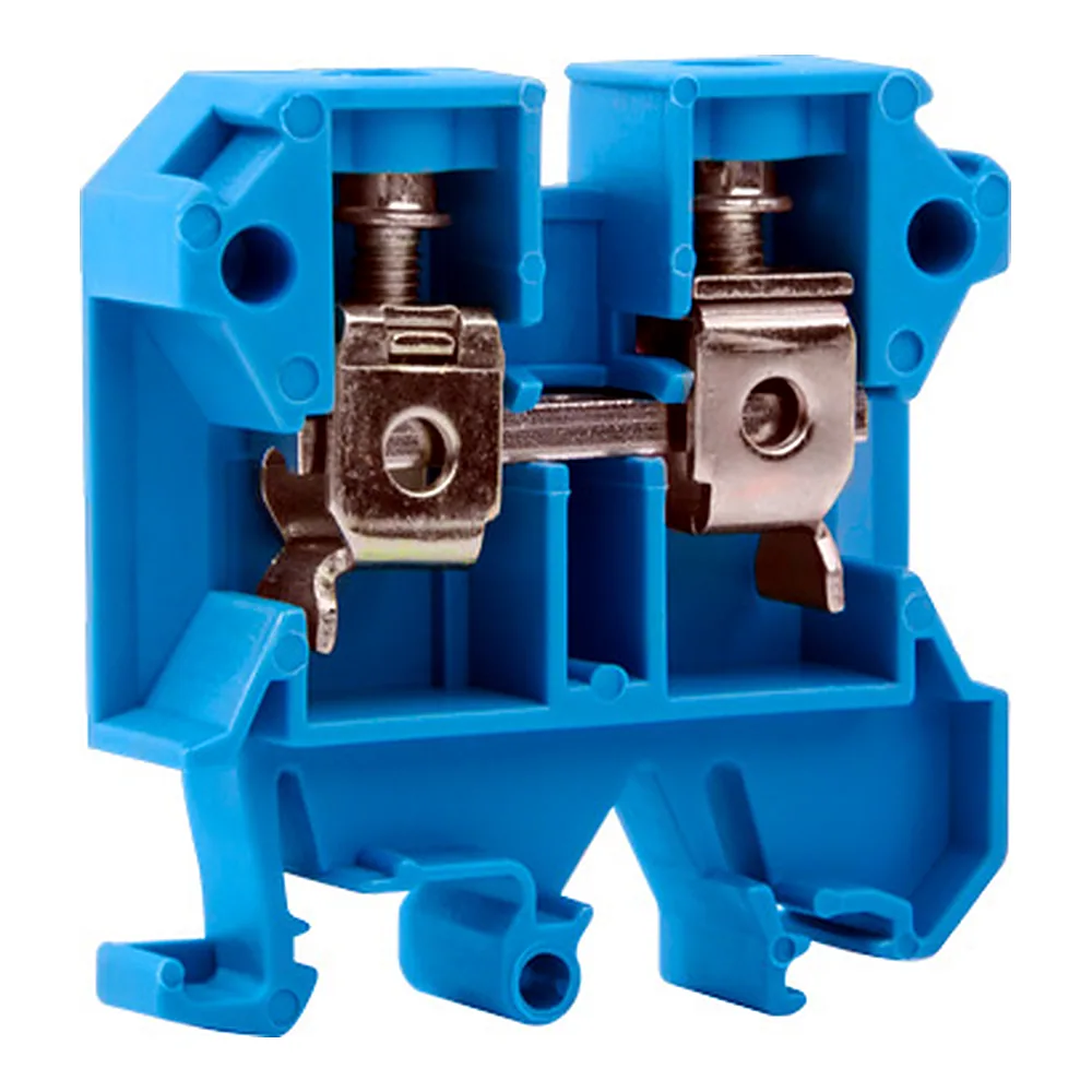 Клемна колодка E.NEXT PRO e.tc.din.pro.6.blue на DIN-рейку синя без кришки p049026
