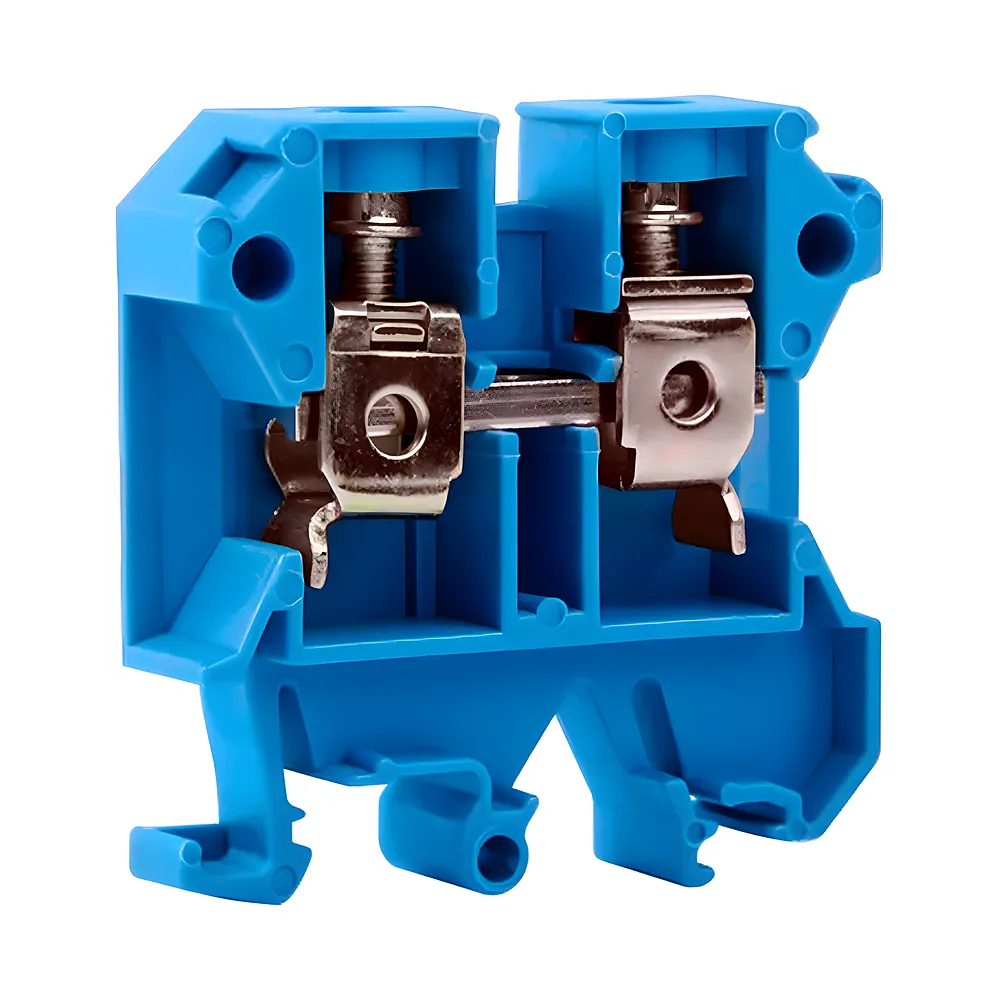 Клемна колодка e.tc.din.pro.6.blue на DIN-рейку синя без кришки набірна E.NEXT p049026