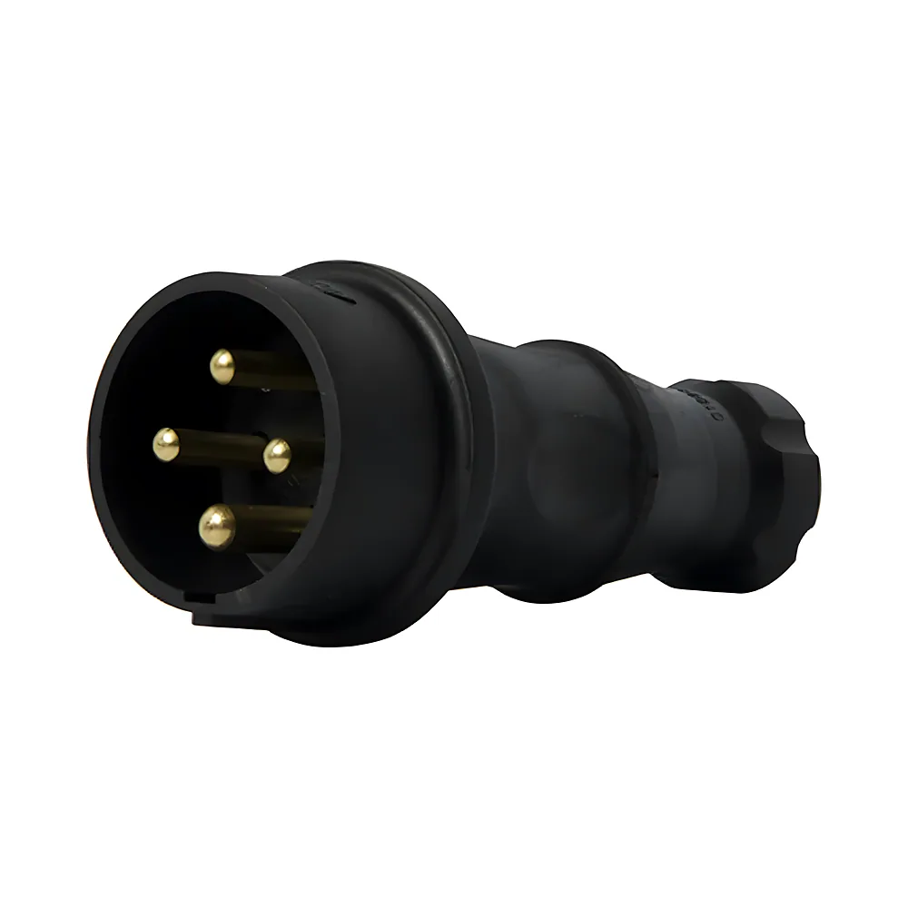 Вилка силова переносна каучукова e.plug.rubber.070.32 4P 32 А E.NEXT s9100032