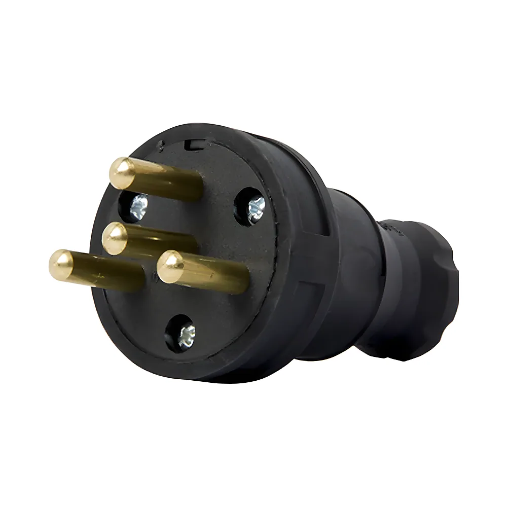 Вилка каучукова e.plug.rubber.030.25 4P 25 А переносна E.NEXT s9100028