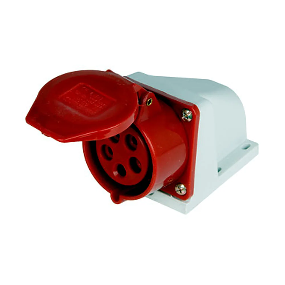 Силова розетка E.NEXT стаціонарна PRO SOCKET 5P 380В 32А p012008