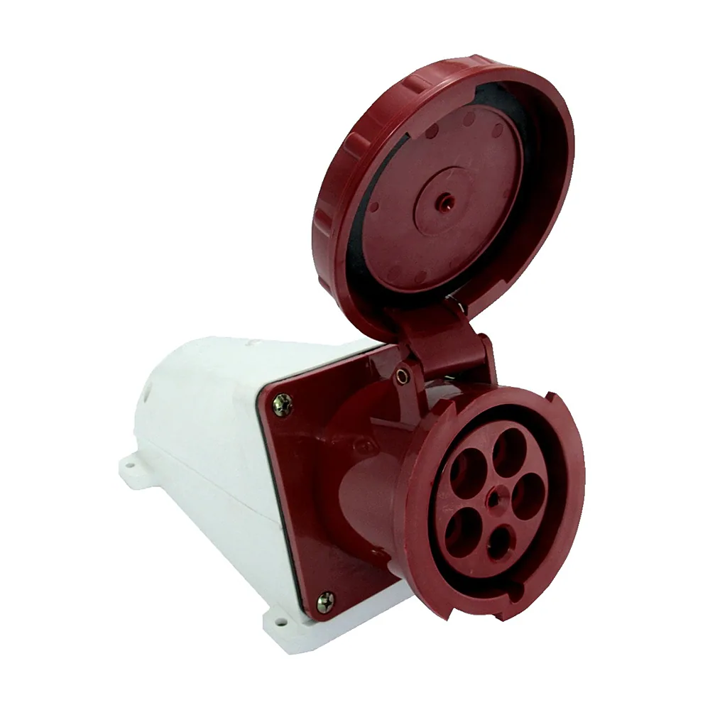 Розетка силова стаціонарна E.NEXT e.socket.145.125.67 125A 400V 5п IP67 p012029