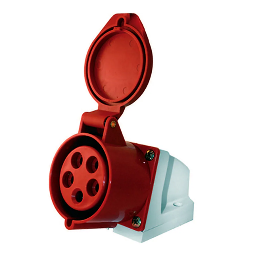 Силова розетка E.NEXT стаціонарна PRO SOCKET 5P 380В 16А p012007