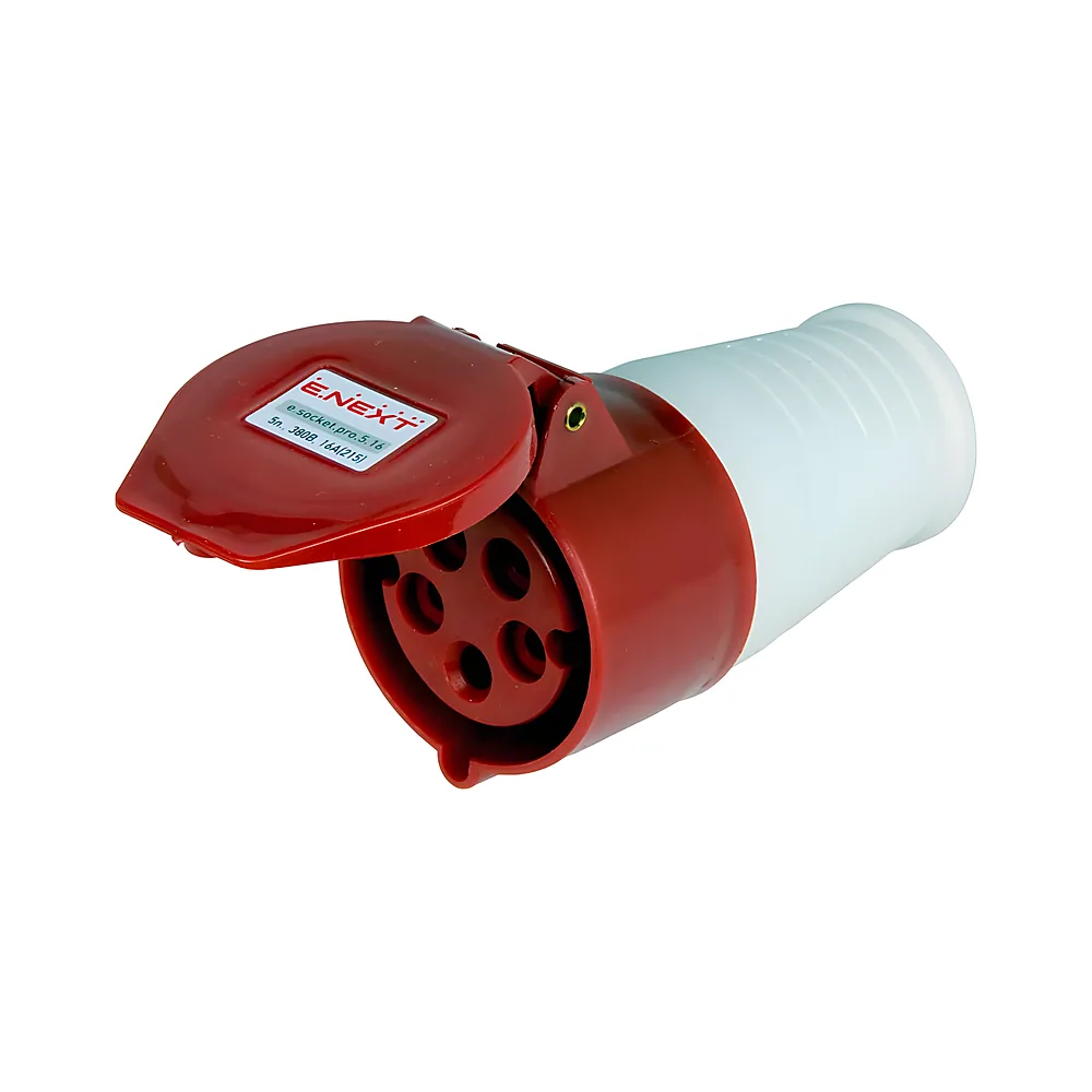 Силова розетка переносна PRO SOCKET 5P 380 В 16 А E.NEXT p012018
