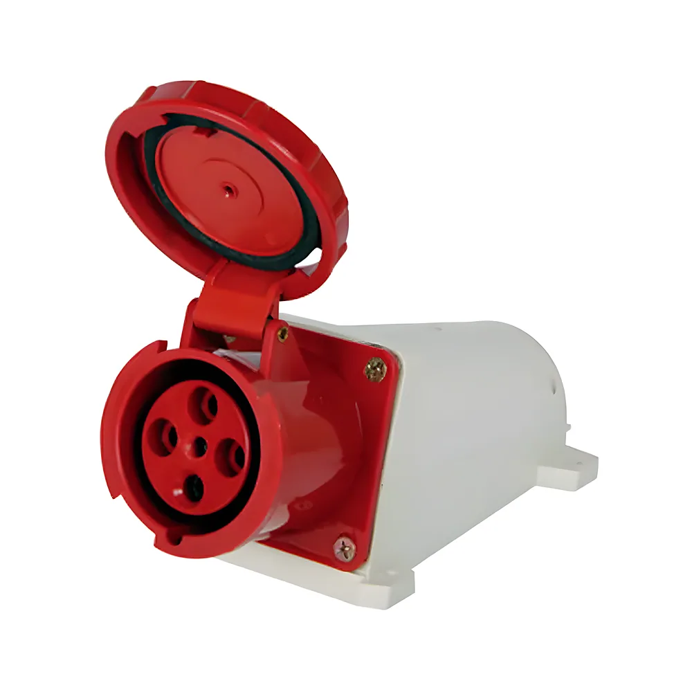 Силова розетка стаціонарна e.socket.pro.4.63 4P 380 В 63 А E.NEXT p012006