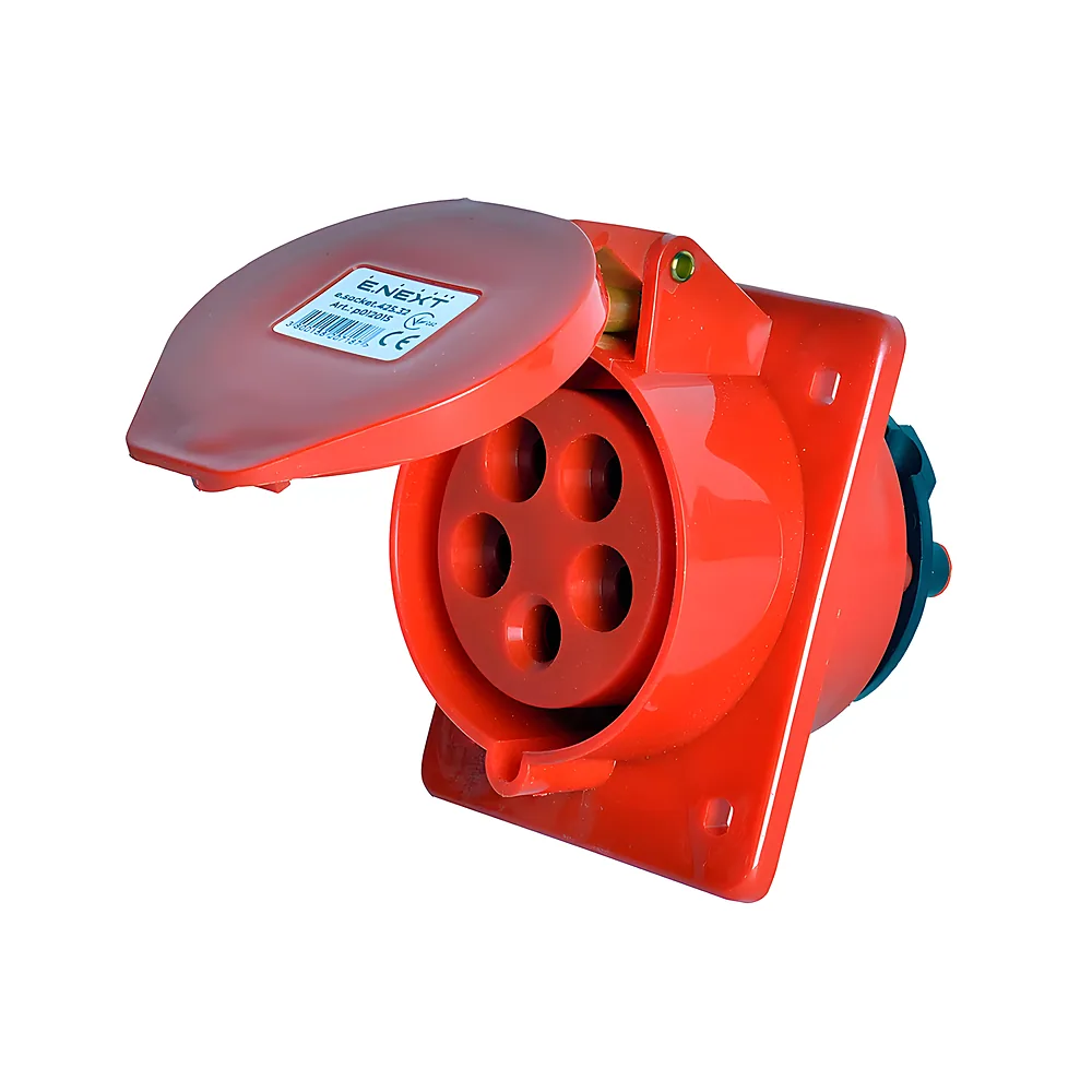 Силова розетка SOCKET e.socket.pro.5.32.wall 5P 380 В 32 А E.NEXT p012015