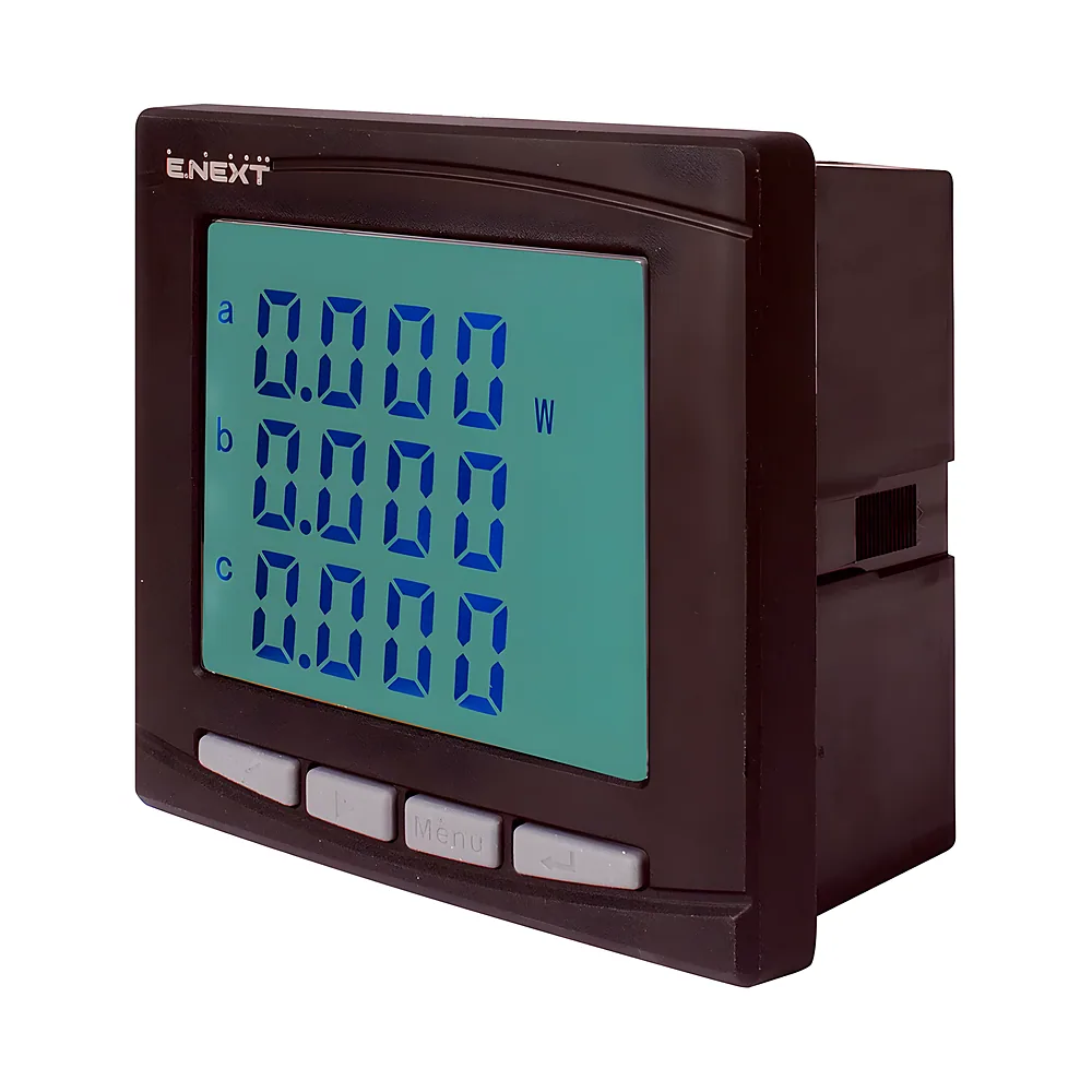 Аналізатор мережі e.meter.pro.96.m.lcd 96х96 мм AC 230 В 5 А 0-450 В RS-485 E.NEXT p079003