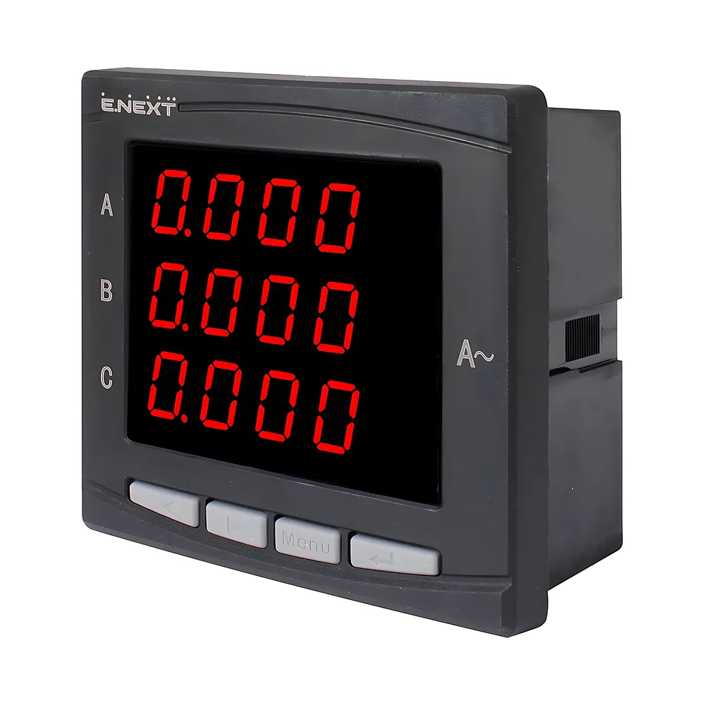 Аналізатор мережі e.meter.pro.96.m.led 96х96 мм AC 230 В 5 А 0-450 В RS-485 E.NEXT p079004