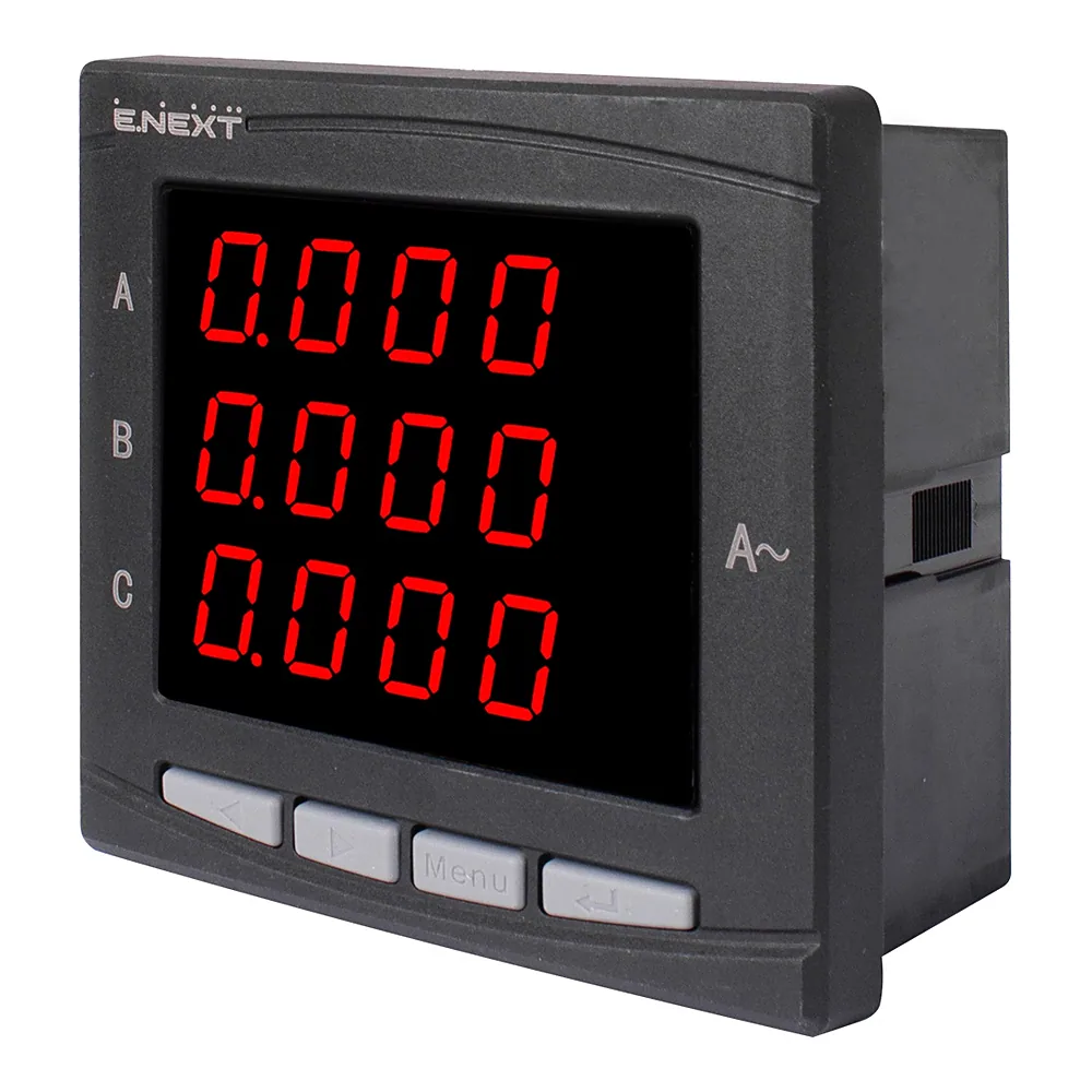 Аналізатор мережі E.NEXT e.meter.pro.96.m.led 96x96 мм AC 230V 5A 0-450V RS-485 p079004