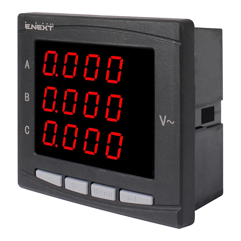 Вольтметр E.NEXT e.meter.pro.96.v.led 96x96 мм АС 230 В 0-450 В p079002