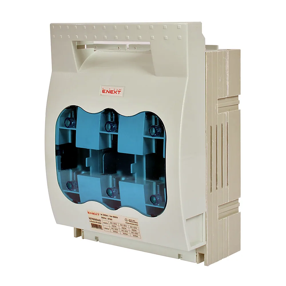 Вимикач-роз'єднувач під запобіжник E.NEXT e.fuse.VR.250 1 3P 250А i0760040