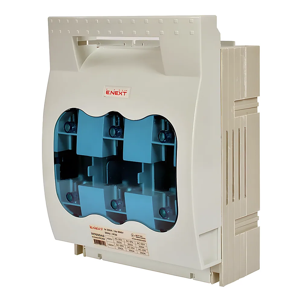 Вимикач-роз'єднувач під запобіжник e.fuse.VR.250 1 3P 250 А E.NEXT i0760040