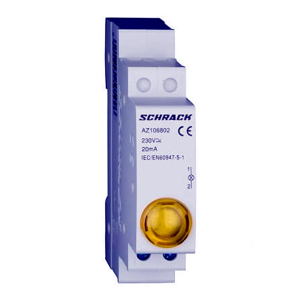 Модульний LED індикатор Schrack жовтий 230В AC AZ106802--