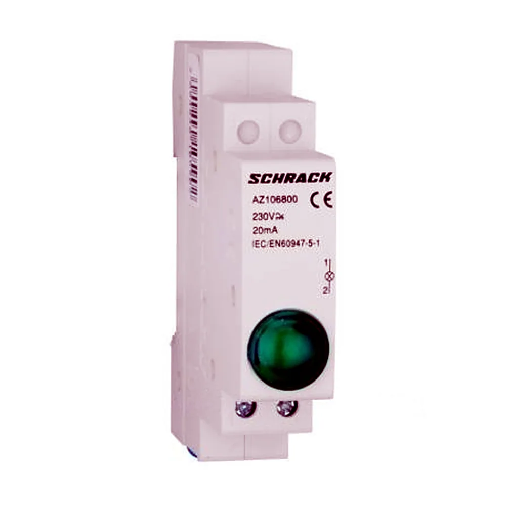 Модульний LED індикатор Schrack зелений 230В AC AZ106800--