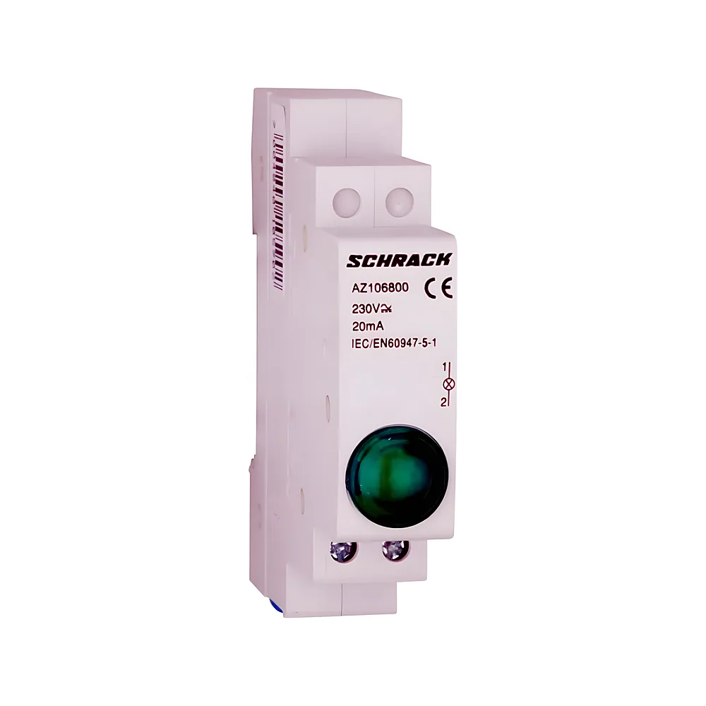 Індикатор LED модульний зелений 230 В AC Schrack AZ106800