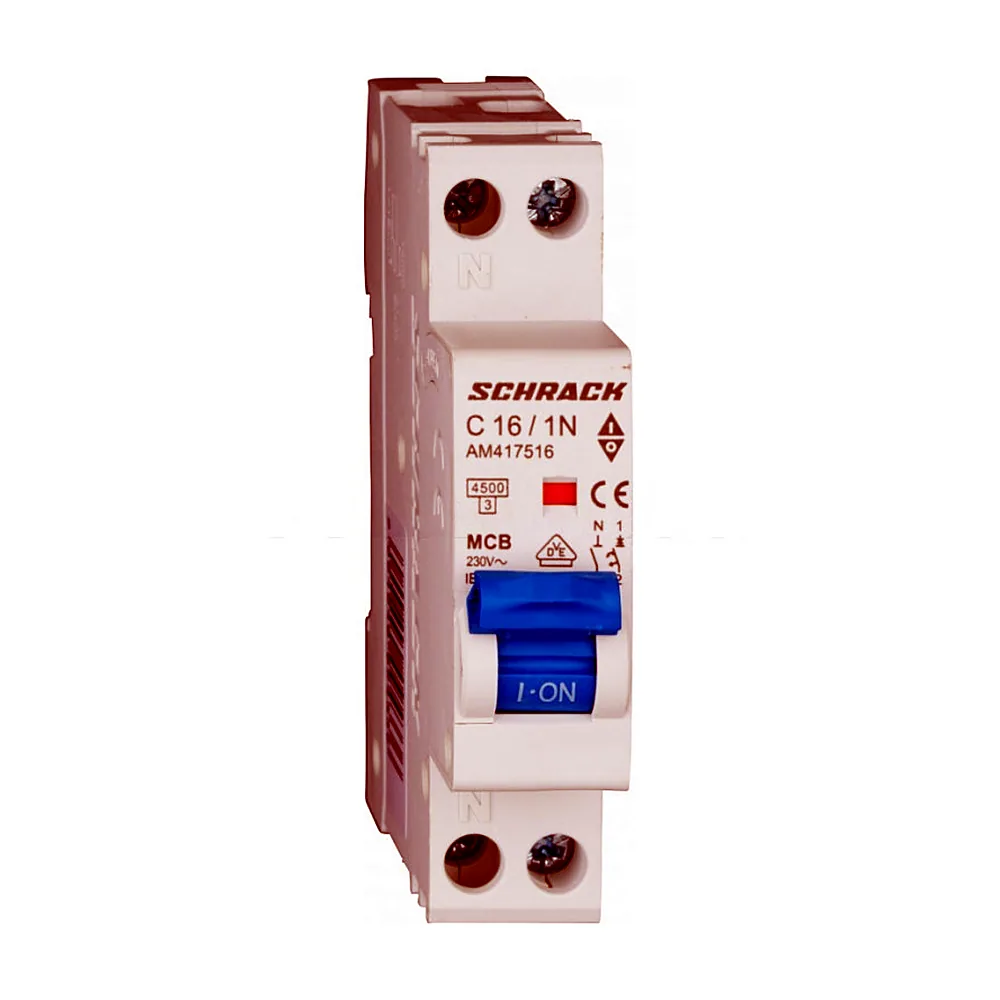 Автоматичний вимикач Schrack 1P+N C16 4.5kA AM417516--
