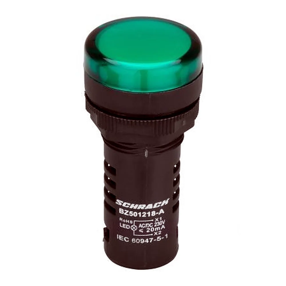 LED-індикатор Schrack зелений 230В AC BZ501218-B