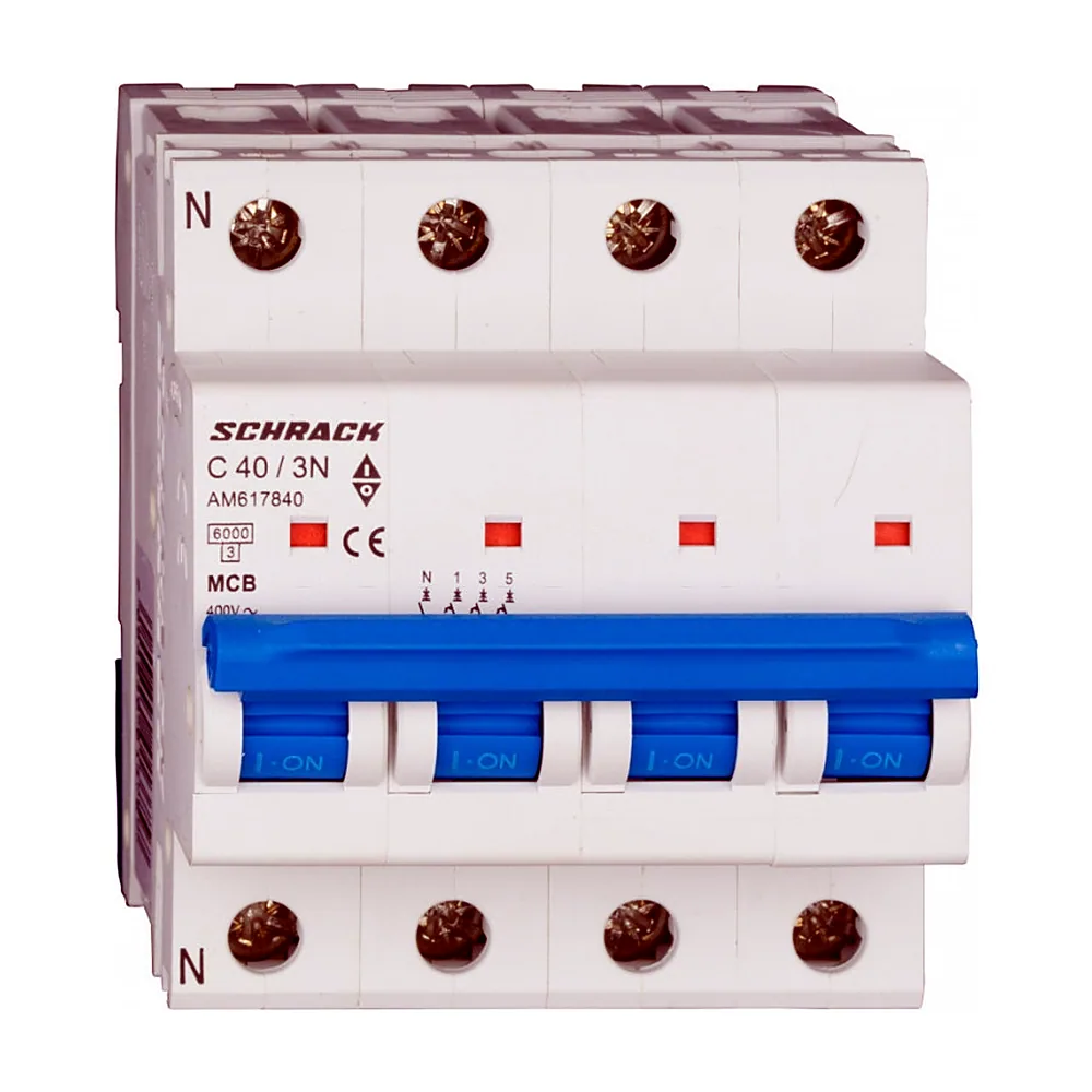 Автоматичний вимикач Schrack 3P+N C40 6kA AM617840--