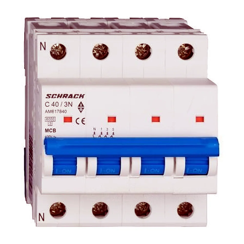 Автоматичний вимикач Schrack 3P+N C40 6kA AM617840--