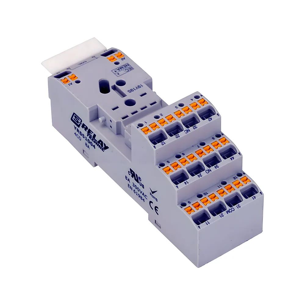Колодка для реле DIN-монтаж пружинне для RS PT 4P 8 А Schrack YRS51004