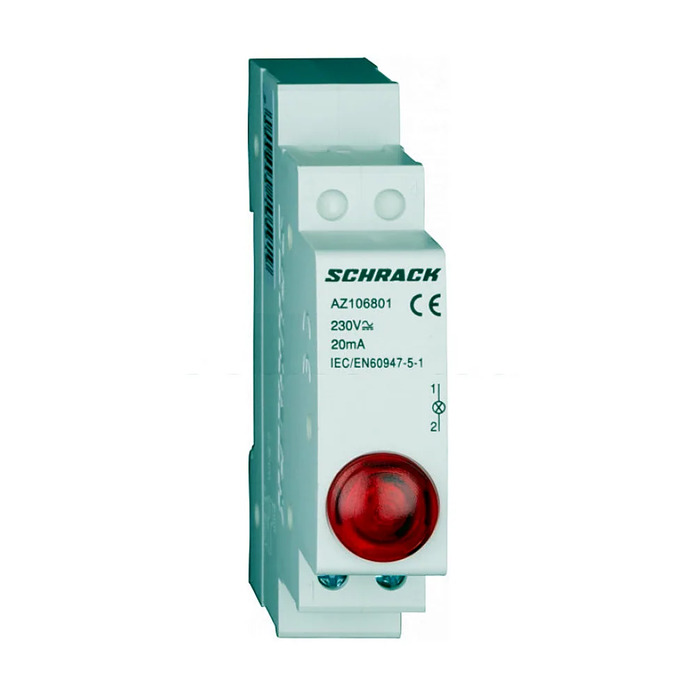 Мод.LED индикатор кр. 230В AC,  Schrack