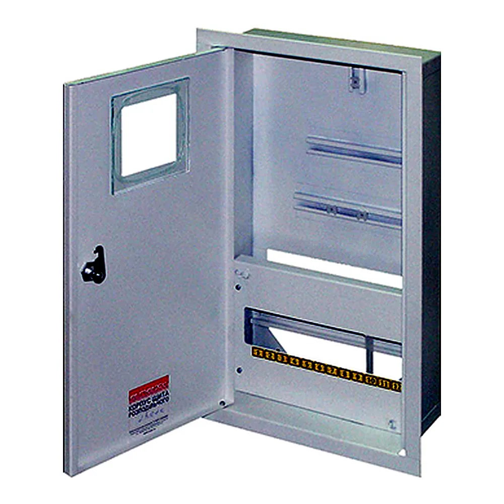 Шафа e.mbox.stand.w.f3.12.z.e металева, під 3-ф. електронний лічильник, 12 мод., що вбудовується, з замком