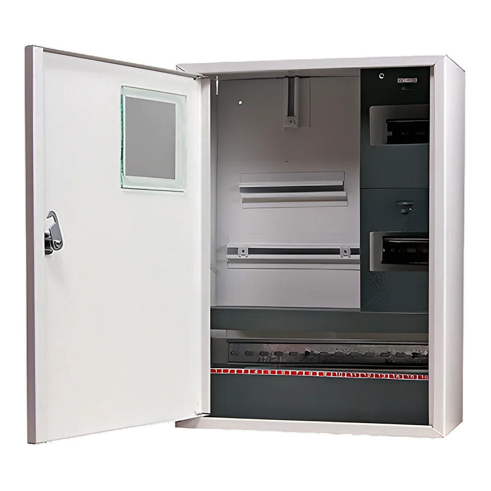 Щит обліку e.mbox.stand.n.f3.24.z металева трифазний 24 модулі навісна з замком E.NEXT s0100013