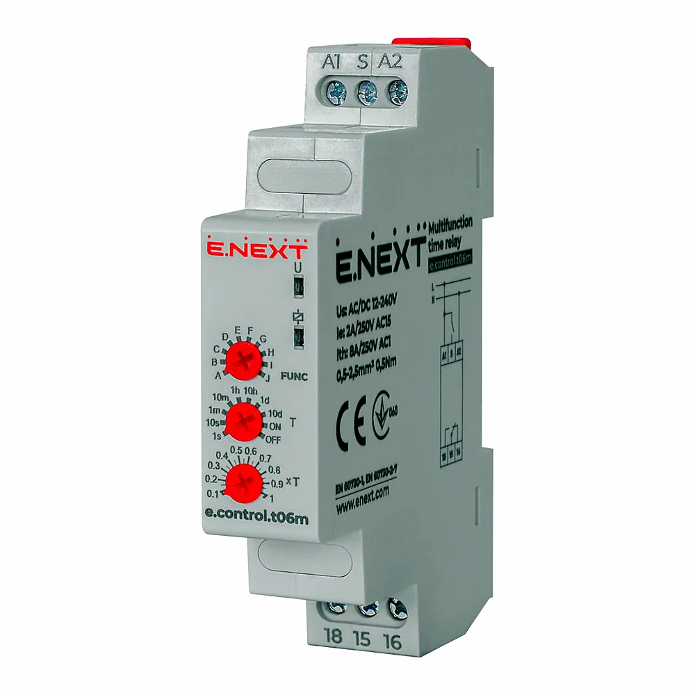 Реле часу E.NEXT e.control.t06m багатофункціональне p0690012