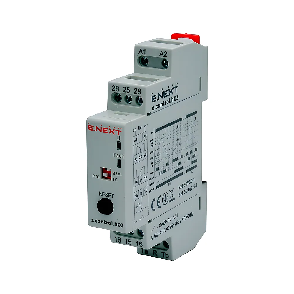 Реле контролю температури обмотки двигуна e.control.h03 E.NEXT i0310043