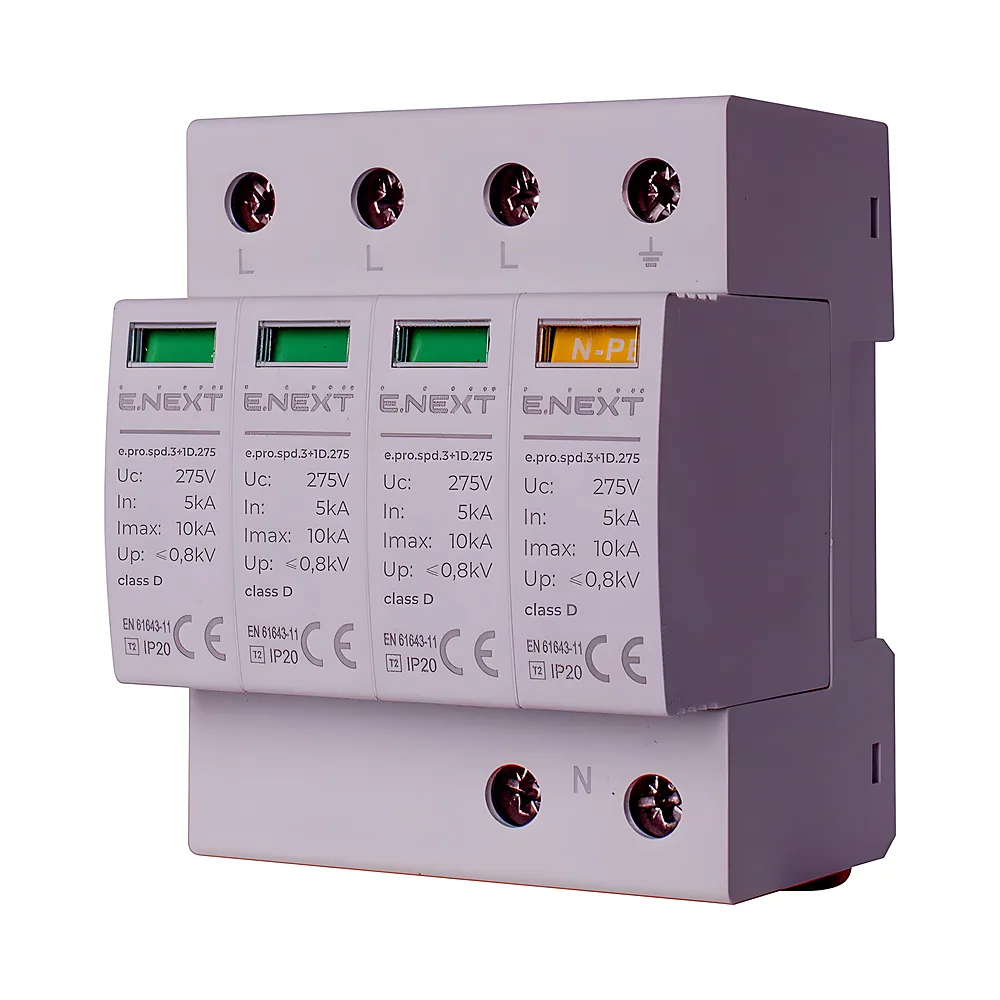 Обмежувач імпульсних e.pro.spd.3+1D.275 3P+NPE клас D E.NEXT p076018