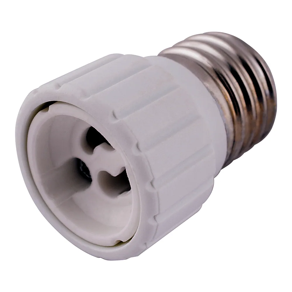 Перехідник E.NEXT e.lamp E27/GU10 пластиковий білий s9100041