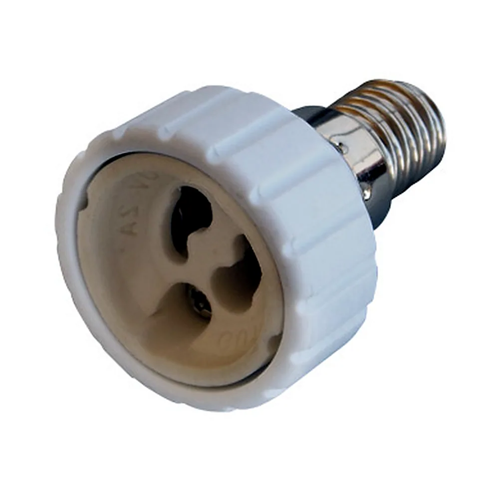 Перехідник E.NEXT e.lamp E14/GU10 пластиковий білий s9100040