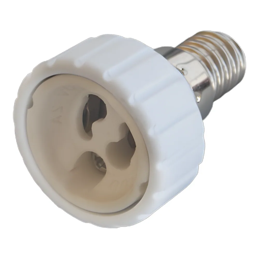 Перехідник e.lamp E14/GU10 пластиковий білий E.NEXT s9100040