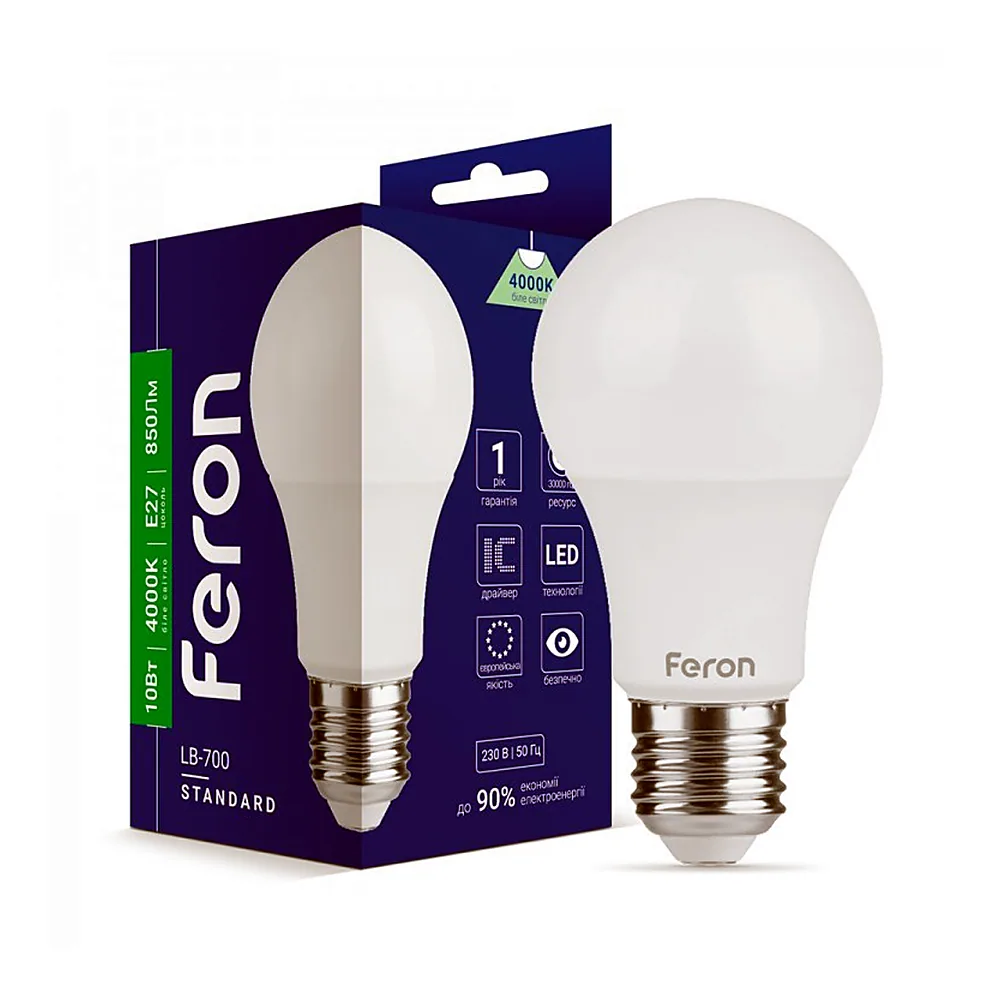 LED-лампа Feron LB-700 A60 10W E27 4000K 6633