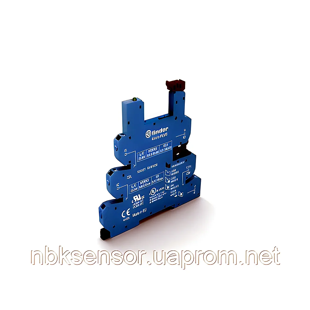 Розетка Finder MasterBASIC 6-24 В AC/DC LED DIN-рейка 6,2 мм 93617024