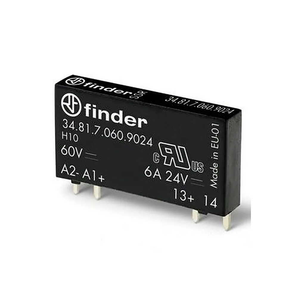 Реле SSR Finder 348170249024 6A 24V DC 24V DC S93 RT III