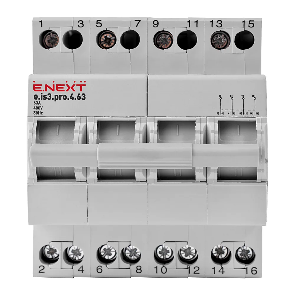 Вимикач навантаження E.NEXT e.is3.pro.4.63 4P 63A p008016