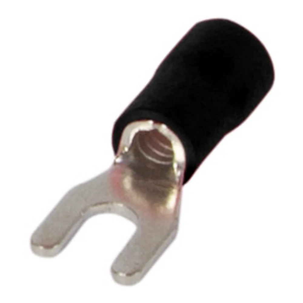 Ізольований наконечник вилочний e.terminal.stand.sv.5,5.8.black 4-6 кв.мм, чорний