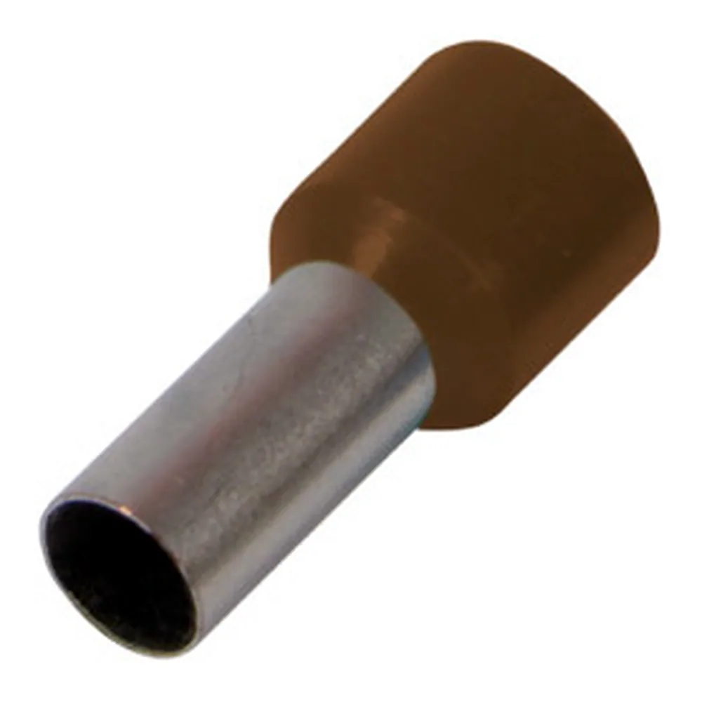 Наконечник втулковий ізольований E.NEXT e.terminal.stand.e10-12.brown 10,0 мм² коричневий s3036051