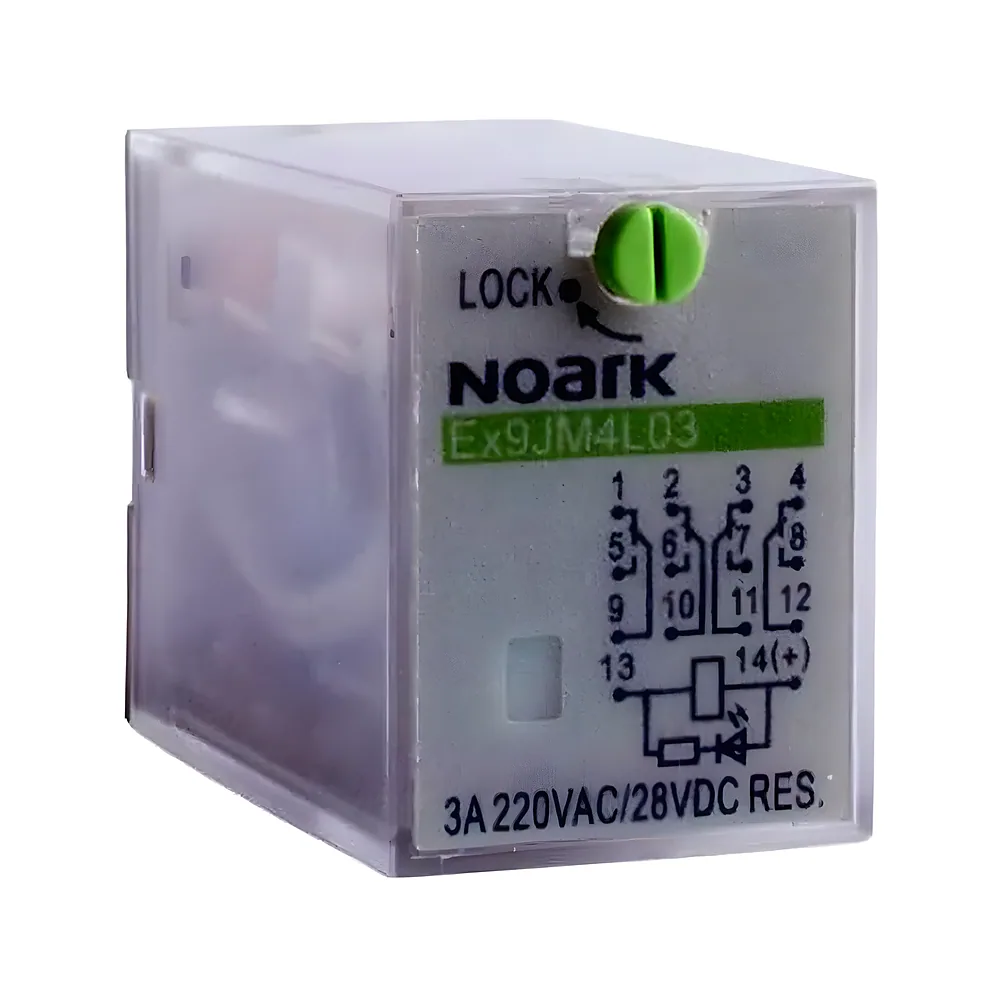 Проміжне реле Ex9JM4L03 3 А 230 В AC 4CO 220 В Noark 110325