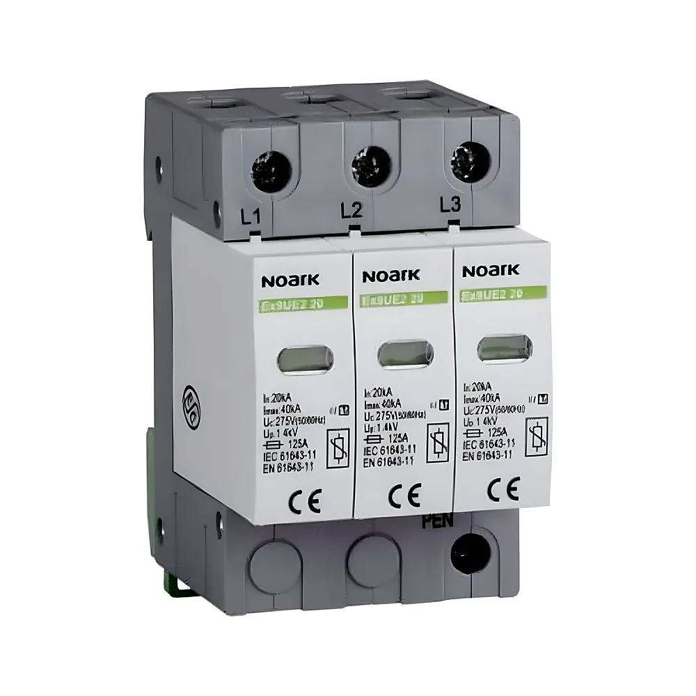 Обмежувач перенапруг Ex9UE2 20 3P 275 клас II+III C 20 кА Uc=275 В AC Noark 103353