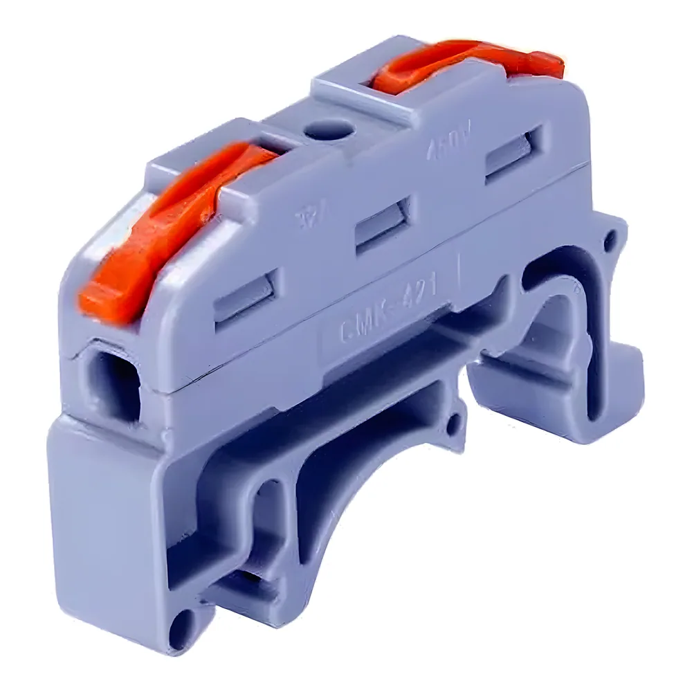 Клема з'єднувальна e.lc.pro.din.uni.pl.1 з натискним важелем універсальна на DIN-рейку E.NEXT p0660401