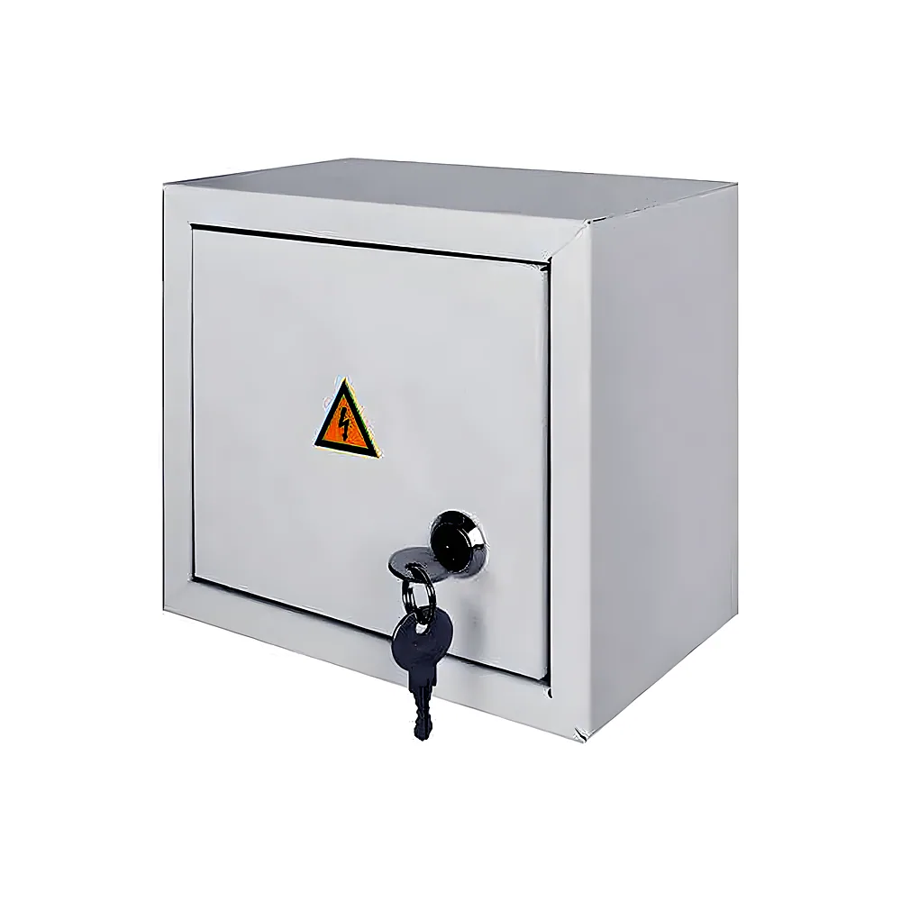 Модульний щит металевий 8 модулів навісний з замком e.mbox.stand.n.08.z E.NEXT s0100148