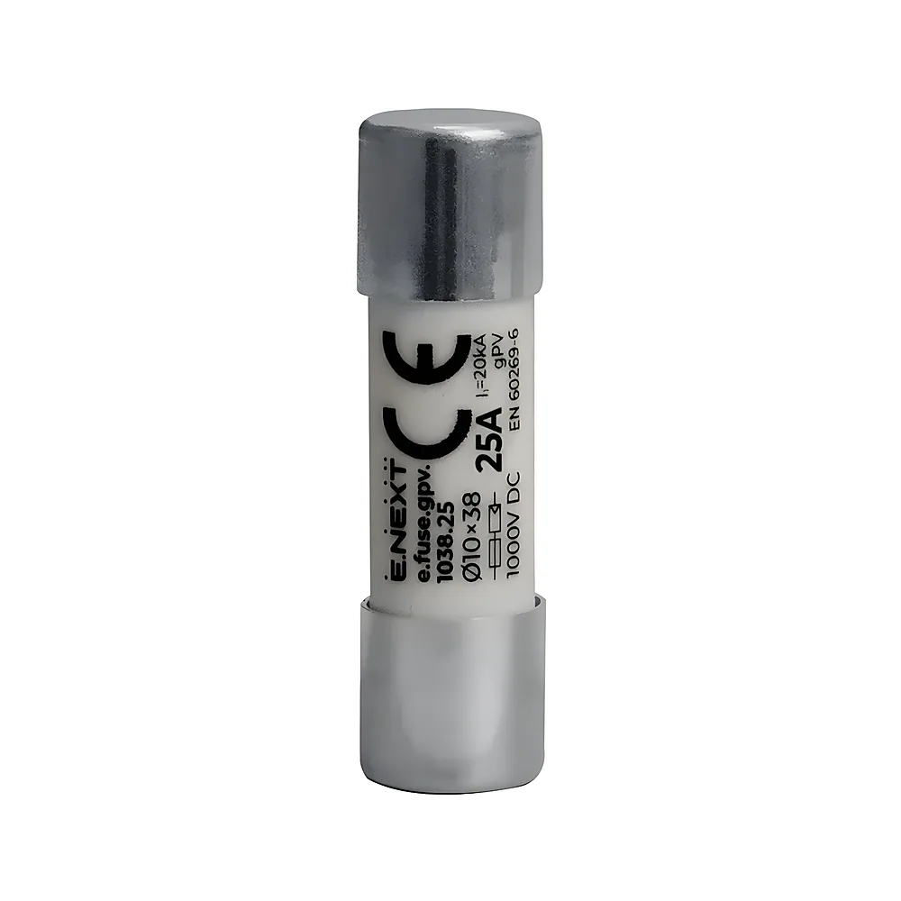 Запобіжник e.fuse.gpv.1038.25 10х38 gPV 25 А 1000 В DC 20 кА E.NEXT i0610119