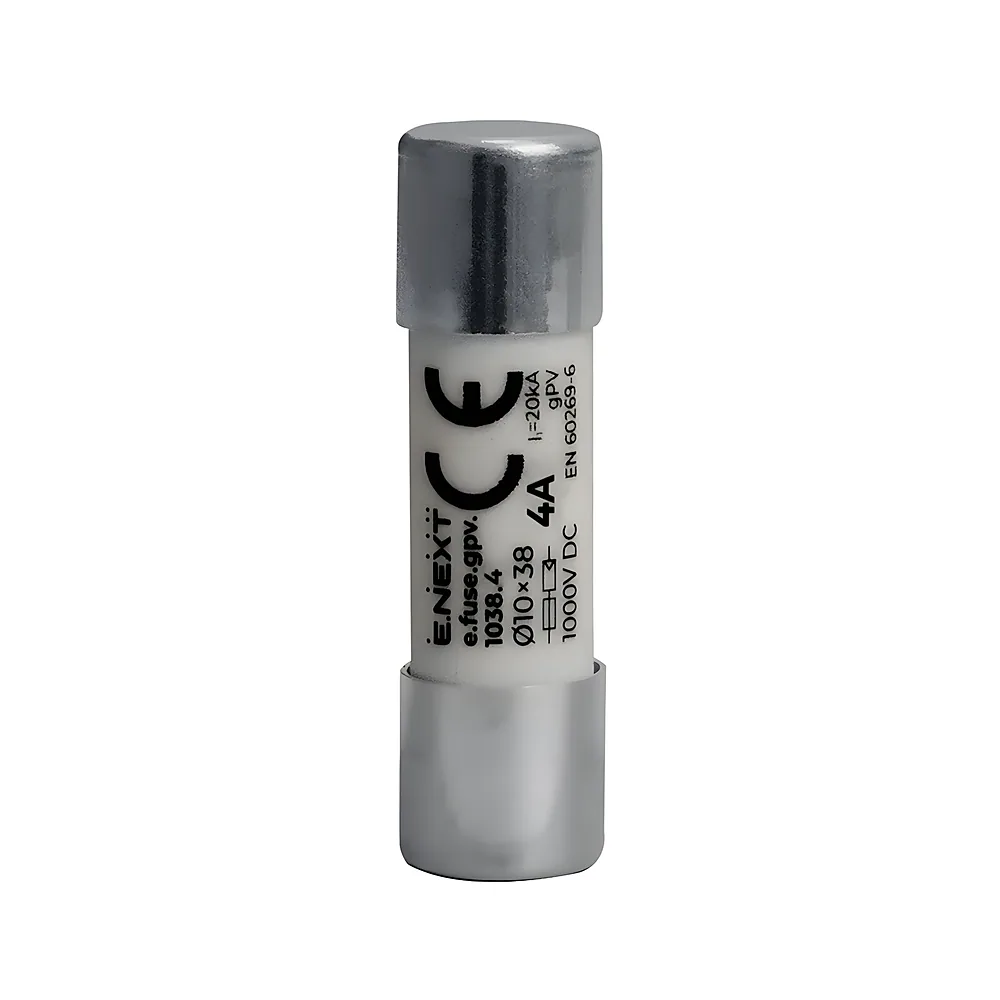 Запобіжник e.fuse.gpv.1038.4 10х38 gPV 4 А 1000 В DC 20 кА E.NEXT i0610112