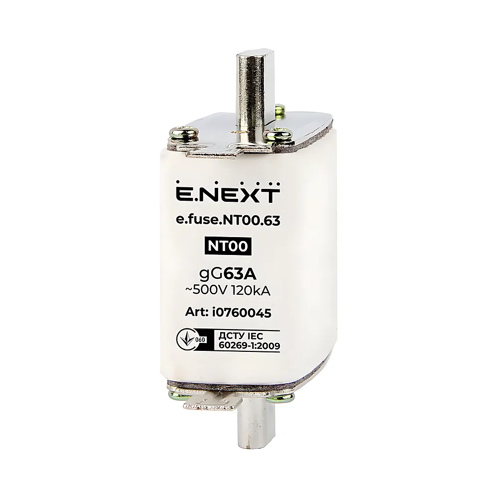 Запобіжник плавкий e.fuse.NT00.63 габарит 00 63 А E.NEXT i0760045