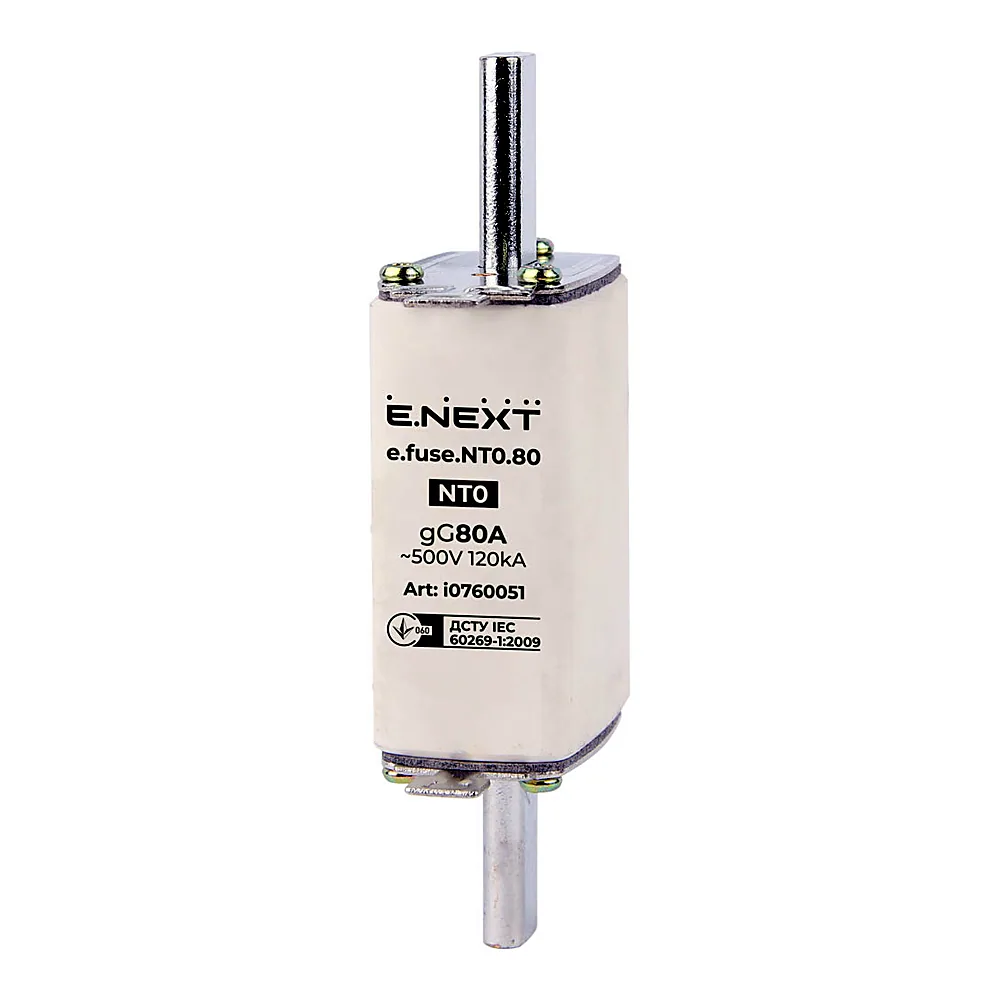 Запобіжник плавкий E.NEXT e.fuse.NT0.80 габарит 0 80A i0760051